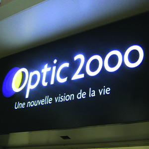 Lettres bloc en plexi - leds diffusants