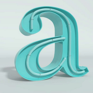 Lettres creuses en alu blanc ou couleur