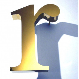 Lettres pleines en inox mirroir