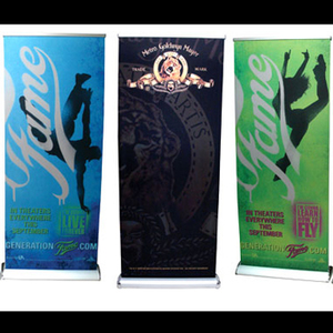Banderoles pour prsentoirs  enrouleurs