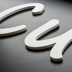 Lettres en PVC 10mm blanc ou couleur